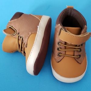 Tan Soft Bottom Baby Shoes